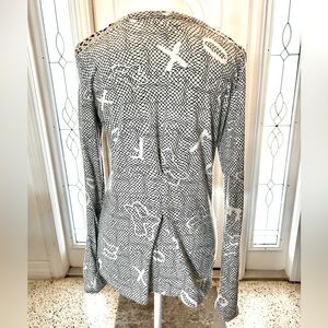 Fox studded shoulder blouse